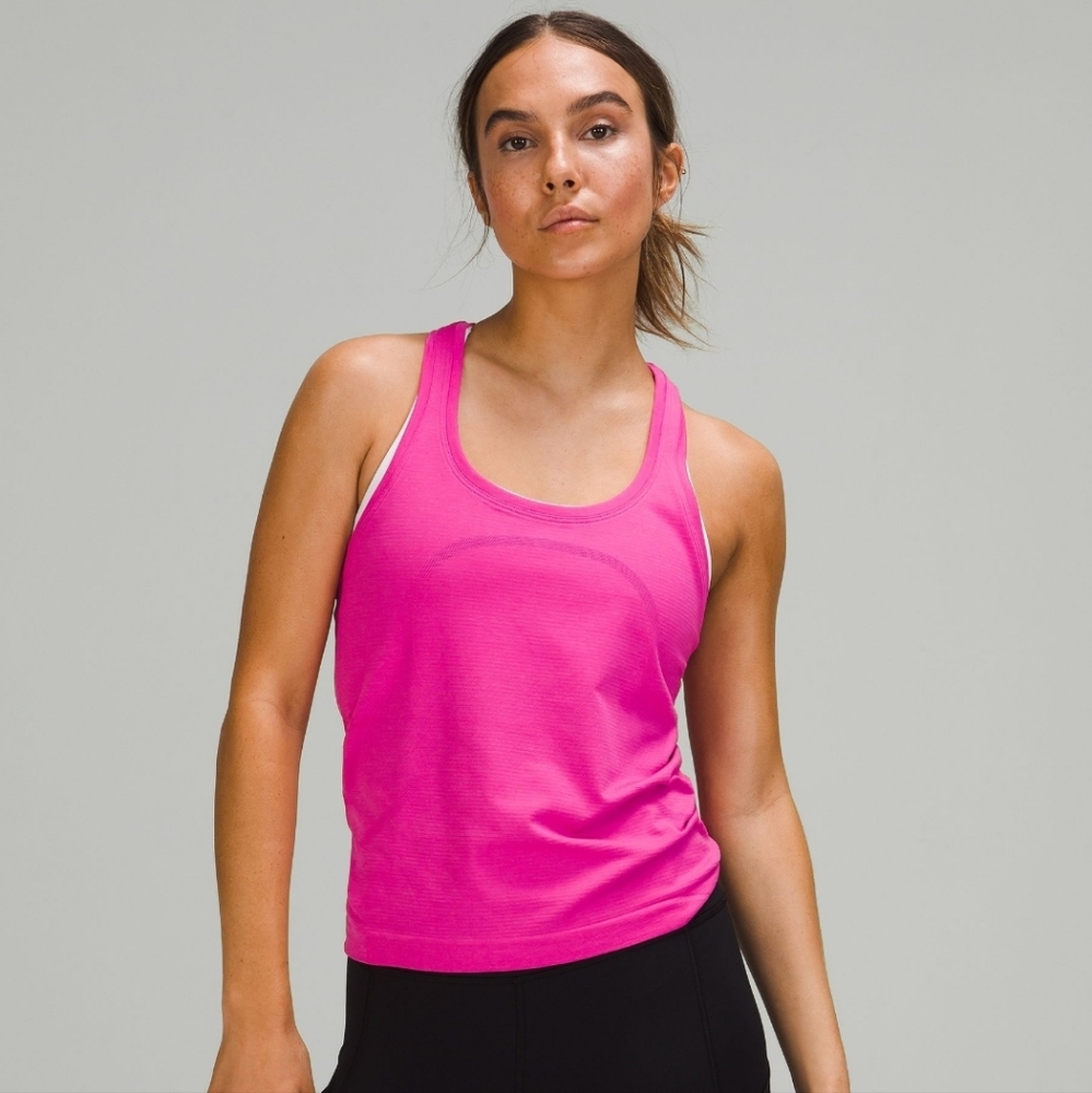 NWT Lululemon Swiftly Tech Racerback Tank Race Length 💟 Sonic Pink Size 6